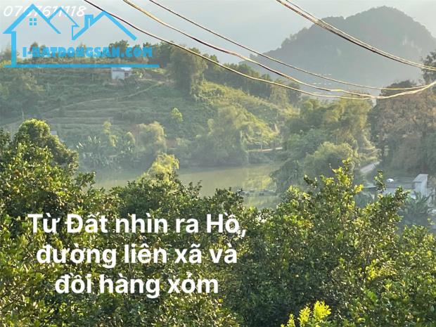 Bán đất nhà vườn Tuân Lộ Tân Lạc,view hồ thủy nông,gần TT Mãn Đức,1.1ha,3 tỷ dư