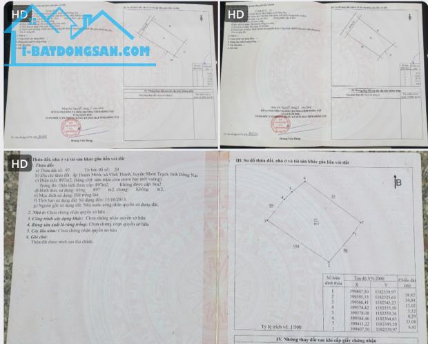 Cần Bán Nhanh Thửa Đất Thổ Vườn Nhơn Trạch xã Vĩnh Thanh gần đường 25C - 2