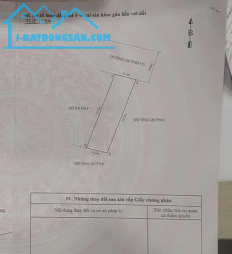 Bán gấp nhà  Quỳnh Cư, Hùng Vương, Hồng Bàng,HP. 2,15 tỷ, 62m2 - 4