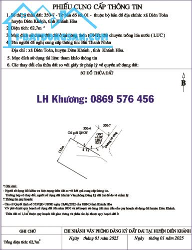 CHỈ 880TR CÓ NGAY LÔ NỀN THỔ CƯ NGAY BẾN XE LIÊN TỈNH LIÊN TỈNH KHÁNH HOÀ - 4