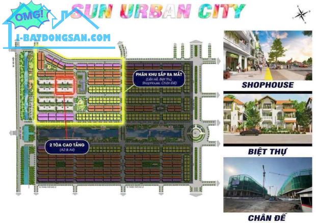 🔥 SẮP RA MẮT VỊ TRÍ HOT NHẤT DỰ ÁN - THUỘC PHÂN KHU 1 TẠI SUN URBAN CITY HÀ NAM 🔥
🔵 - 4