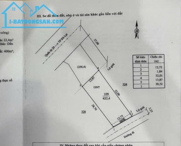 Bán lô đất hai mặt tiền trước sau Quốc Lộ 20, Ninh Gia, H. Đức Trọng, Lâm Đồng - 1