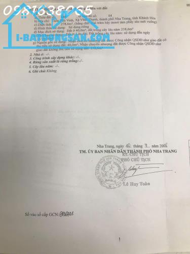 Hàng Hiếm Cần Bán, Phù Hợp Tách Thửa, Cách Đường Lương Định Của Chỉ 30m,  Xã Vĩnh Thạnh, - 1