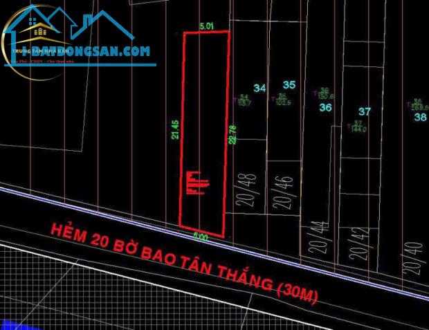 Bán nhà Mặt tiền Bờ Bao Tân Thắng đường rộng 30 mét, 5×25, giá 15,5 tỷ , Sơn Kỳ, Tân Phú - 1