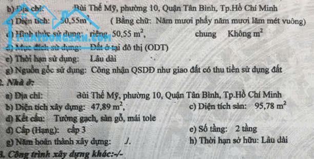 Bán nhà giá rẻ Bùi Thế Mỹ, Tân Bình, 5x10, nở hậu, 10 phòng, chỉ 4 tỷ nhỉnh - 1