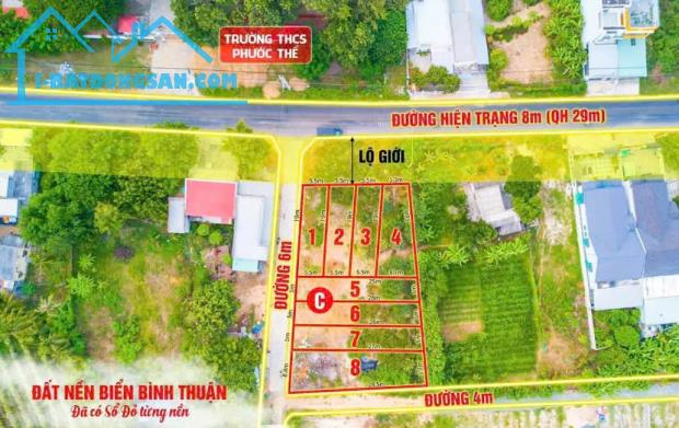 Cần bán gấp trước Tết lô đất mặt tiền Phước Thể, Tuy Phong, gần biển KDC sầm uất - 2