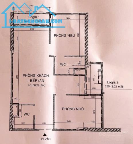 Chính chủ bán căn hộ 2PN tại The Origami, giá 2.95 tỷ vnd, diện tích xây dựng 68m2 - 1