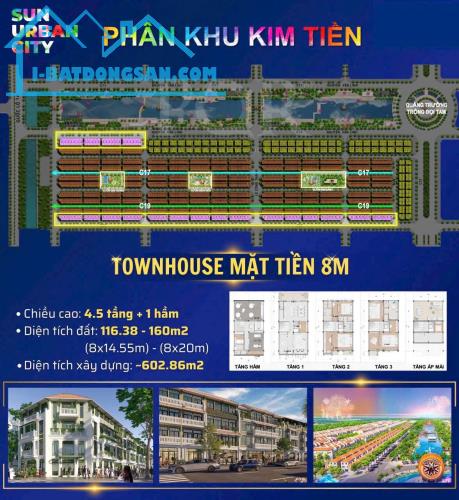 MỞ BÁN SHOPHOUSE, BIỆT THỰ VIEW CÔNG VIÊN LỄ HỘI – SUN URBAN CITY HÀ NAM - 5