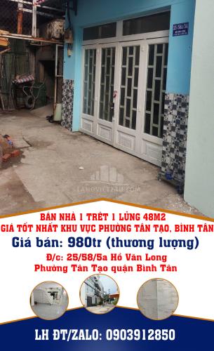 BÁN NHÀ 1 TRÊT 1 LỬNG 48M2 GIÁ TỐT NHẤT KHU VỰC PHƯỜNG TÂN TẠO, BÌNH T - 4