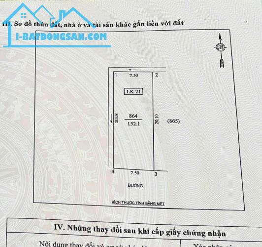 Bán lô đất 152m2 mặt đường Võ Trọng Ân, khối 7 Quán Bàu - TP Vinh