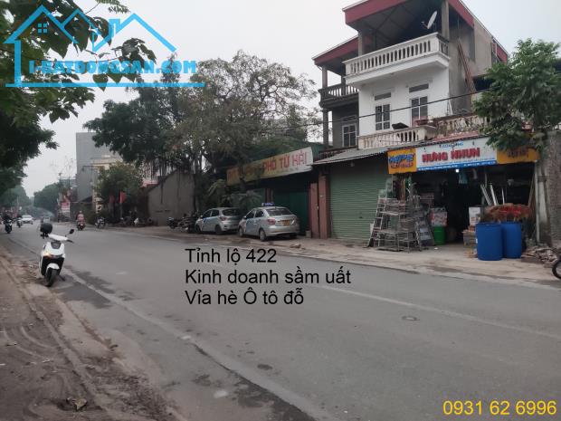 Bán NHANH 100m đất mặt đường tỉnh lộ 422 - Thị trấn Trôi. Giá đầu tư - 1