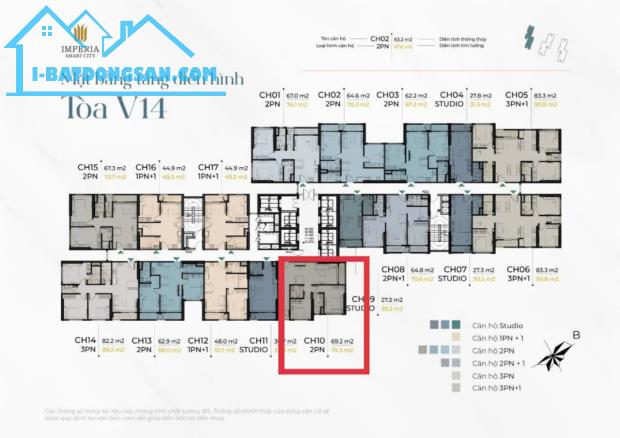 Bán căn hộ Vinhomes Smart City Tây Mỗ - 70m², 2PN, 5.4 tỷ
Căn hộ 70m² Vinhomes Smart - 1