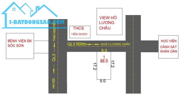 Bán 86m2 full thổ cư ở Tiên Dược- Sóc Sơn, TRỤC CHÍNH, 5 tỷ - 1
