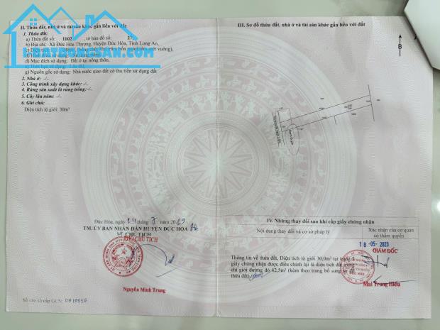 Chính Chủ Cần Bán Lô Đất Vị Trí Đẹp Tại Đức Hoà, Long An - 3