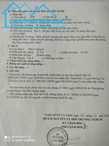 CHÍNH CHỦ GỬI BÁN ĐẤT MẶT TIỀN ĐƯỜNG SỐ 2 – P.Bình Trưng Đông Quận 2 🔹 Diện tích: 86,8m² - 3