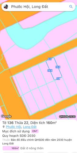 CHỦ NGỘP CẦN CẮT LỔ NHANH LÔ ĐẤT 160M2 CHỈ VỚI 1 TỶ GẦN BIỂN LỘC AN BRVT - 2