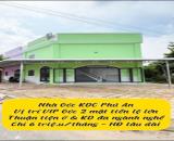 CHỦ GỬI CHO THUÊ NHÀ TRỆT LỬNG VỊ TRÍ SÁNG ĐẸP GÓC 2 MẶT TIỀN KDC PHÚ AN