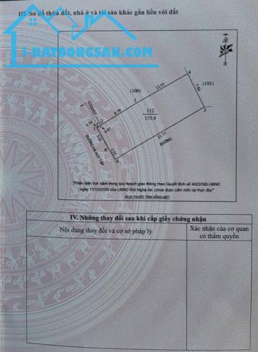 Bán 174m2 đất Lô Góc mặt đường Hà Huy Tập - TP. Vinh - 1