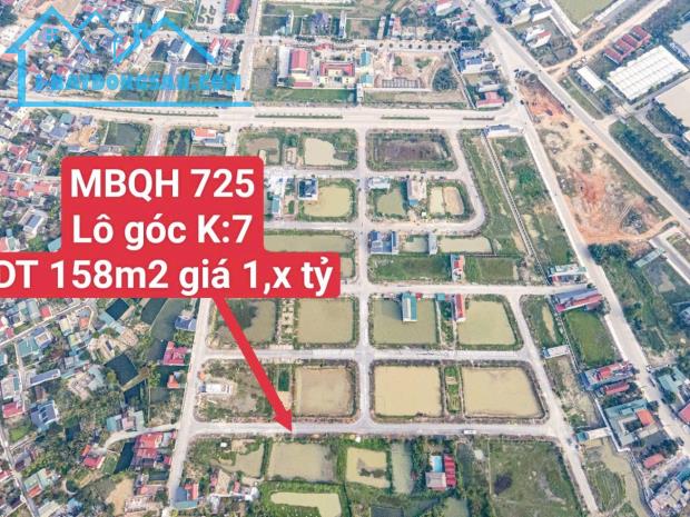 Siêu rẻ! Bán lô góc 2 mặt tiền 158m2 TP Thanh Hóa giá chỉ 1,x tỷ bên cạnh bãi đỗ xe siêu r - 3