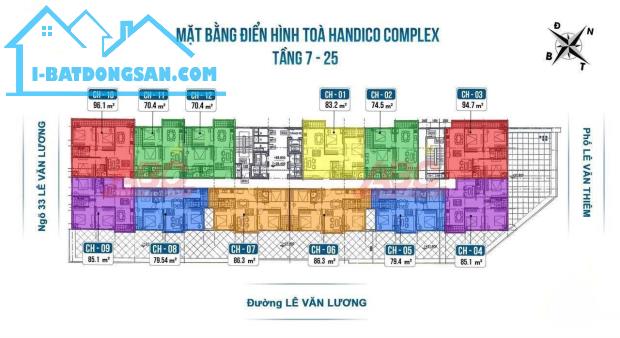 Bán 2 suất Ngoại giao tầng 12 và 15 Dự án Hadinco complex 33 Lê Văn Lương - 2