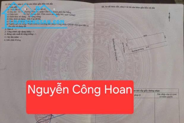 Cần bán 2 lô liền kề đường 7.5m Nguyễn Công Hoan - bên hông bến xe TP. Kẹp kiệt