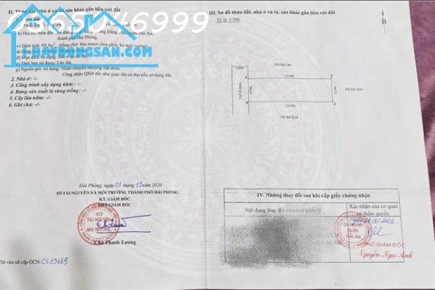 Bán đất 69,3m mặt ngõ ô tô đậu cửa  417 Đằng Hải- hải An. - 3