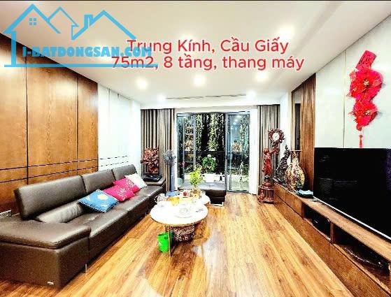 🏢 B.ÁN NHÀ MẶT PHỐ TRUNG KÍNH, CẦU GIẤY – 75 M2, 8 TẦNG THANG MÁY – KINH DOANH 🏢