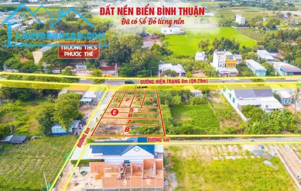 Chính chủ cần tiền bán C3 đất Biển Bình Thuận, gần các KCN, Chùa Cổ Thạch, sổ hồng trao ta