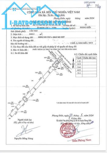 CHÍNH CHỦ BÁN lô đất mặt tiền đường Nguyễn Văn Cừ - TT Phong Điền - Phong Điền - Cần Thơ - 2