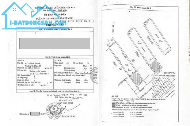 Bán nhà mặt tiền 82 Tô Hiên Thành, Phường 15, Quận 10 DT 4.2x25m 106m2 5 tầng giá 30 tỷ - 3