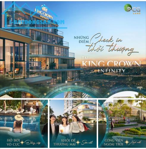 Bán căn hộ cao cấp TP Thủ Đức Võ Văn Ngân  cạnh TTTM Vincom KingCrown Infinity chỉ