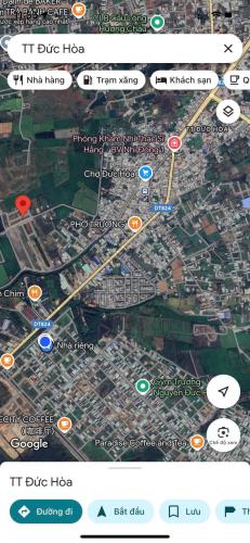 Bán lô đất ngay KDC Thị Trấn Đức Hoà, dt 85m2 giá 1ty050,shr sang tên ngay