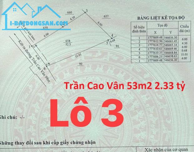 ♪ Đất Góc Kiệt 2.5m cách Trần Cao Vân 80m thông Biển, 57m2, hơn 2 tỷ - 2