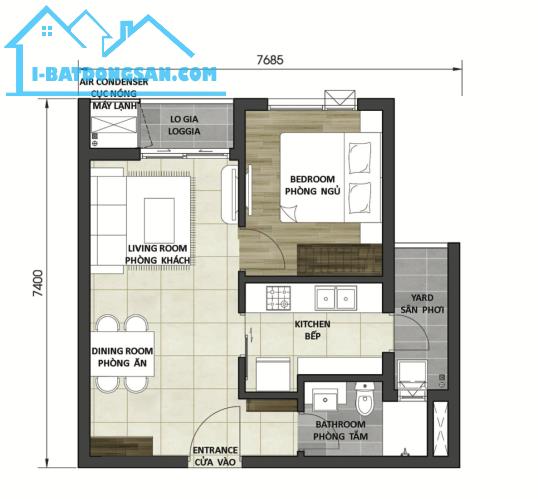 BÁN GẤP D-HOMME Q6 căn 1PN chỉ 3.55ty - Không  phát sinh