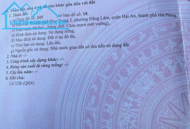 Đất phân lô 193 Văn Cao, 90m , Ngang 4.5, đường 12m, lô góc, Giá 5.85 tỉ - 3