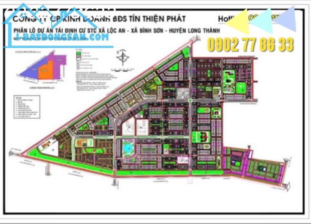 Bán đất TĐC Lộc An sổ riêng thổ cư sân bay quốc tế Long Thành 2,5 tỷ