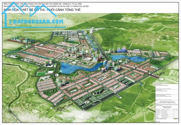 CHÍNH CHỦ BÁN GẤP – LÔ ĐẤT BIỆT THỰ ĐẸP NHẤT KHU ĐÔ THỊ THANH HÀ B, HÀ ĐÔNG!