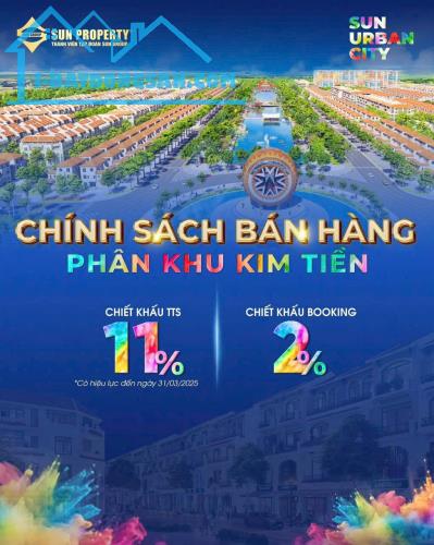 NHẬN BOOKING LIỀN KỀ - BIỆT THỰ ĐẸP NHẤT SUN UBAN CITY HÀ NAM