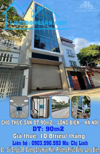 CHO THUÊ SÀN DT 90m2 – LONG BIÊN – HÀ NỘI.