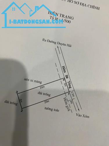 Bán đất thổ cư Duyên Hải, Long Hòa, Cần Giờ: 6 x 20, giá 4,56 tỷ