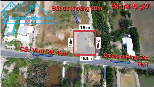 Bán đất mặt tiền đường Lý Nhơn, xã An Thới Đông, Cần Giờ 5,4tỷ - 2