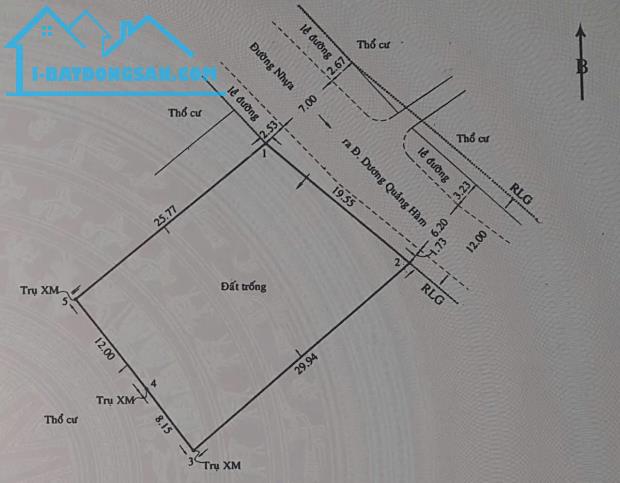 BÁN LÔ ĐẤT LỚN VỊ TRÍ ĐẸP ĐƯỜNG BÀN CỜ KHU VỰC XÂY ĐƯỢC CAO TẦNG - 2