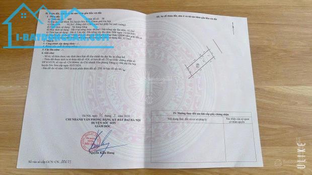 Bán đất thổ cư phân lô và đất nghỉ dưỡng giá rẻ ở khu du lịch hồ Đồng Đò, Minh trí, Sóc - 1