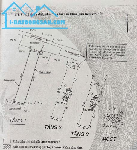 Chính chủ có nhà HBG Bạch Đằng Bình Thạnh 73m2 9.2t.ỷ