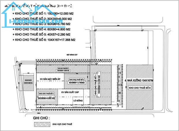 KHO XƯỞNG CHO THUÊ TẠI VỊ TRÍ ĐẮC ĐỊA – TỪ SƠN, BẮC NINH 
北宁工业4800, 5760, 6000, - 3