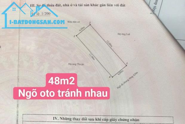 Bán đất cạnh Dự án Việt Phát - Vĩnh Niệm, 48m, ngõ 5m, Giá 2.48 tỉ , ô.tô ra vào - 1