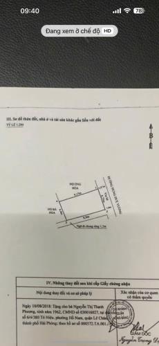 Bán duy nhất lô góc mặt đường Hùng Duệ Vương, Thượng Lý, Hồng Bàng, Hải Phòng. 3,7 tỷ