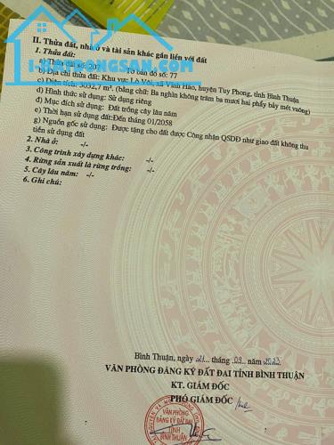 BÁN ĐẤT MẶT TIỀN QUỐC LỘ 1A -  TUY PHONG, BÌNH THUẬN - CHÍNH CHỦ - 3