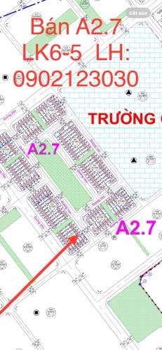 Bán A2.7 LK6-5 Khu đô thị Thanh Hà, Phú Lương, Hà Đông, Hà Nội  DT 90M2 đường 14m Hướng