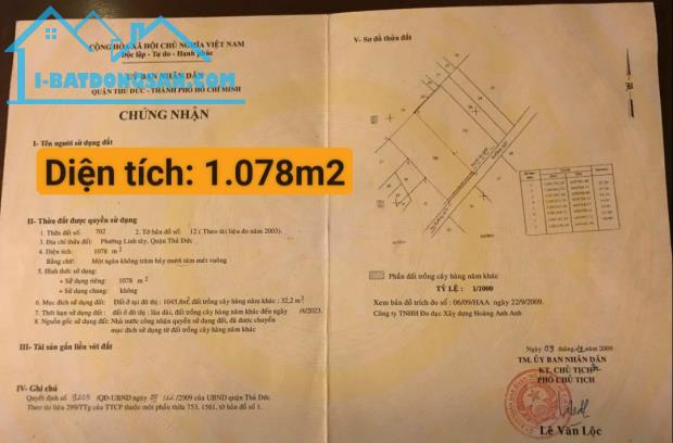 Bán dãy nhà trọ 83 phòng đường số 9 Linh Tây gần chợ Thủ Đức (2.156m2) 50 tr/m2 - 1